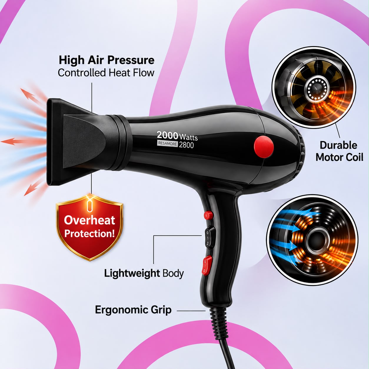 2000W Hair Dryer