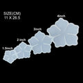 3D 5-Petal Flower Bowl Mould – 4 Cavity