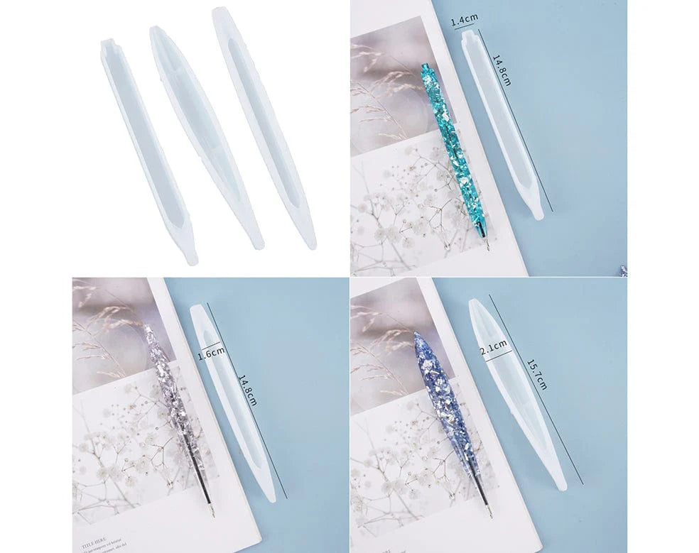 3-Piece Resin Pen Mould Set