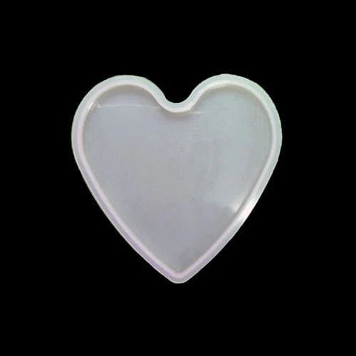 4.5″ Heart Resin Coaster Mould