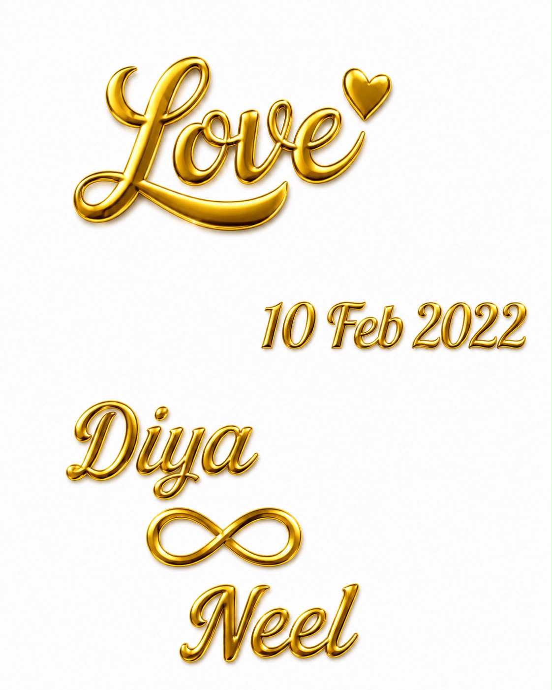Acrylic Love & Memories Cutout