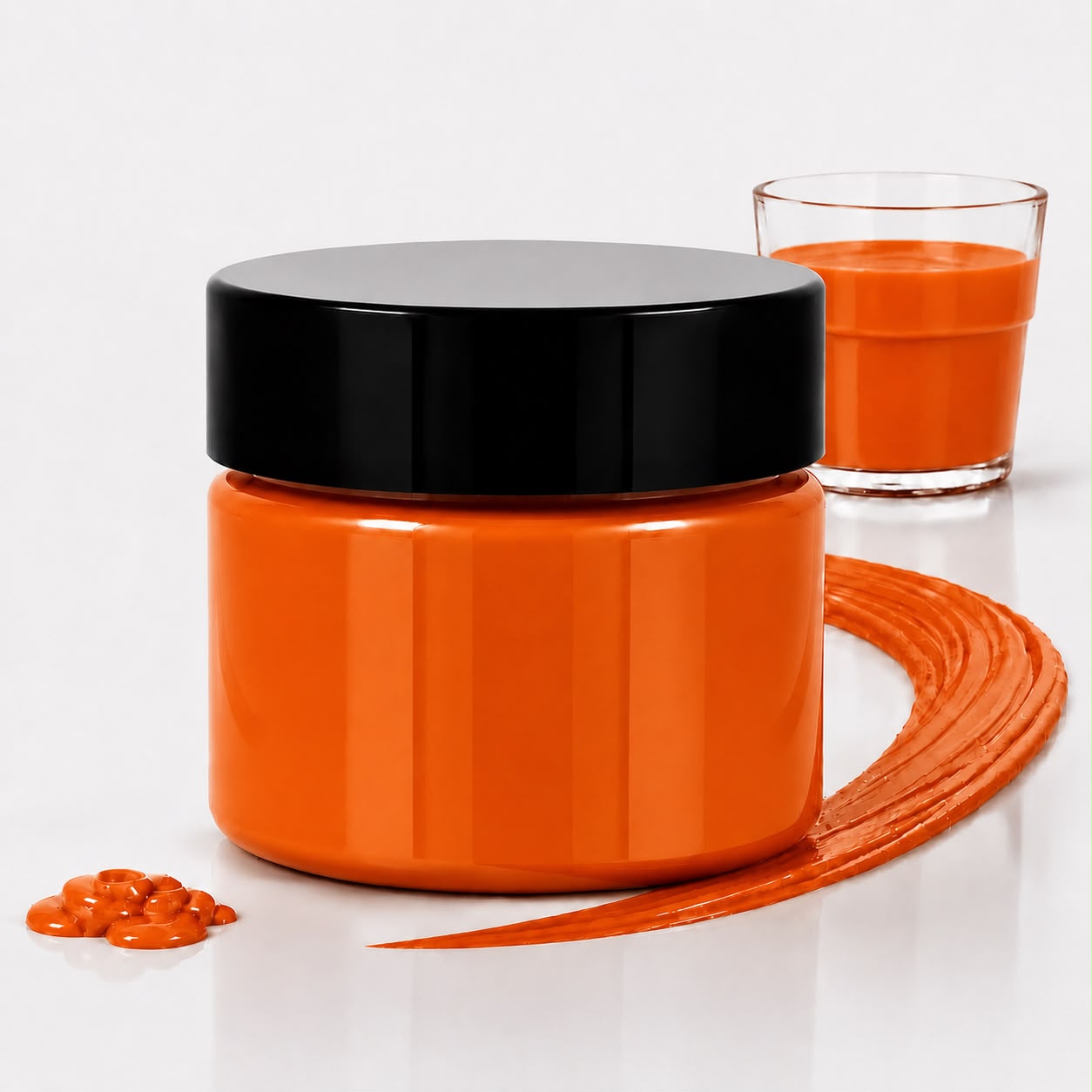 Bright red orange opaque pigment