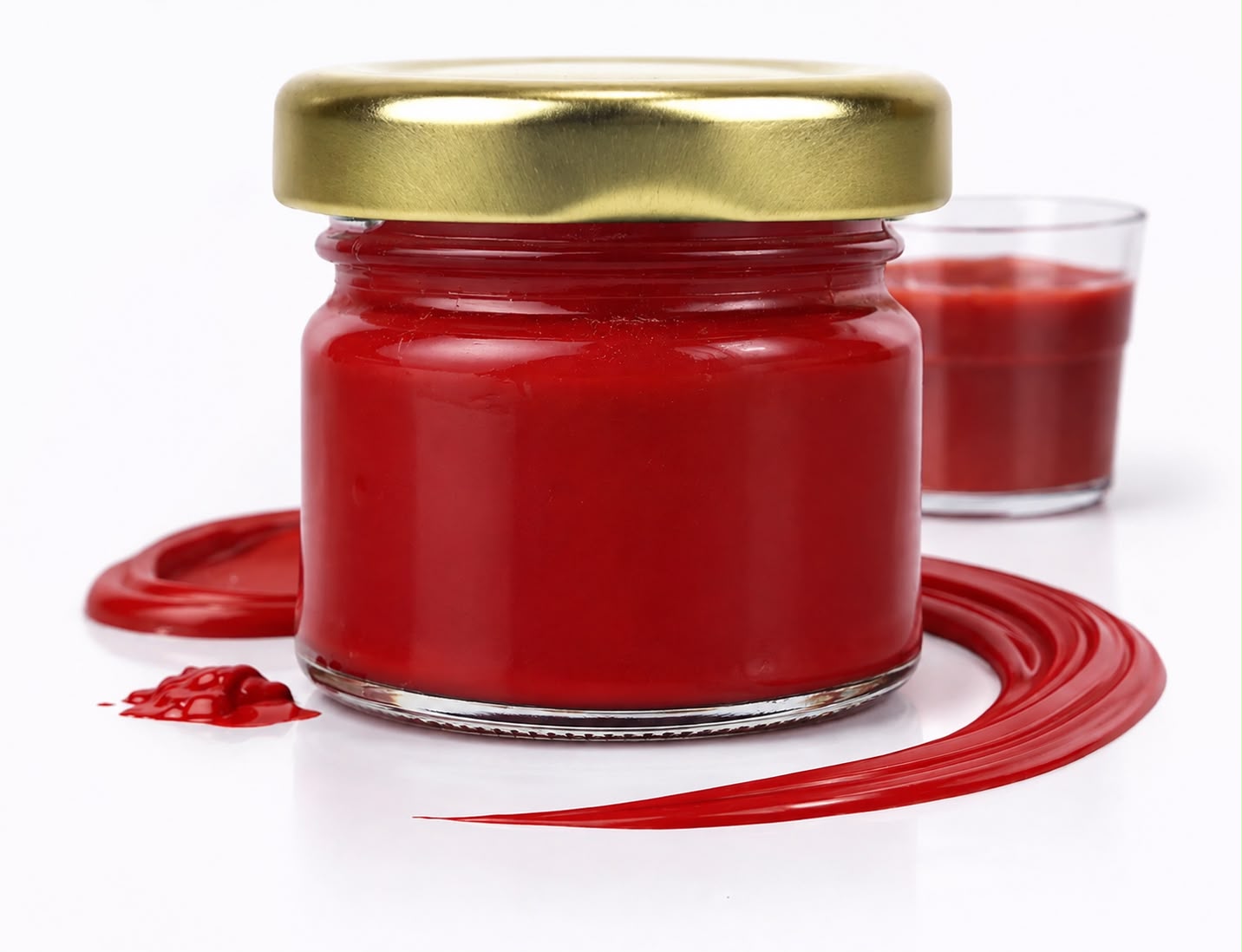 Single red opaque Pigment