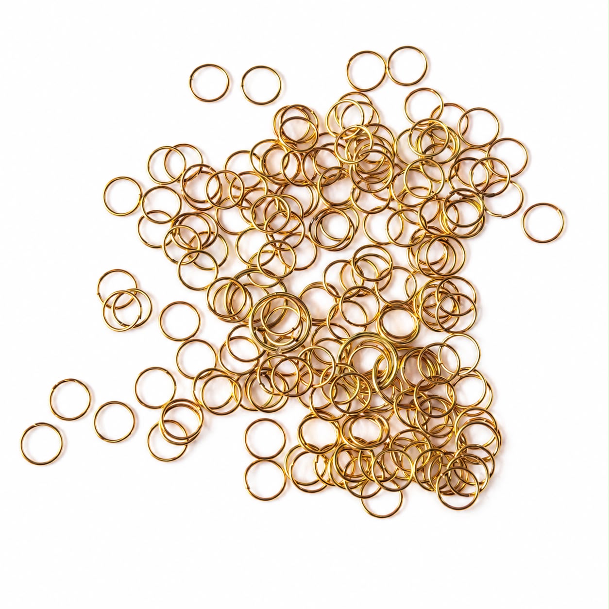 Small Gold Connector Rings